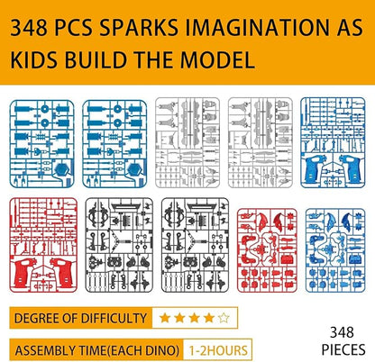 STEM Robot Building Kit Fighting Robots Toy Set for Kids Hydraulic Boxing Bots Build 2 Hydraulic-Powered Battle Robots Easter Christmas Birthday Gifts for 8-12 Year Boys Girls