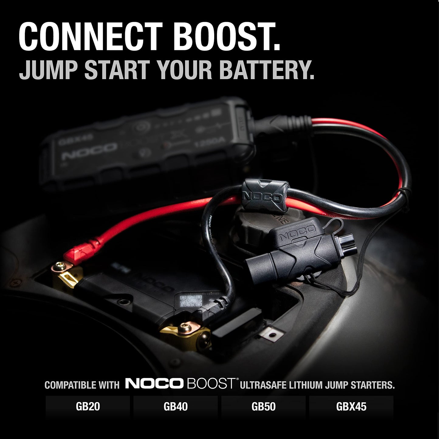 NOCO GBC007 18.5-Inch Boost X-Connect Adapter Extension Cable for GB20, GB40, GB50 and GBX45 UltraSafe Lithium Jump Starters
