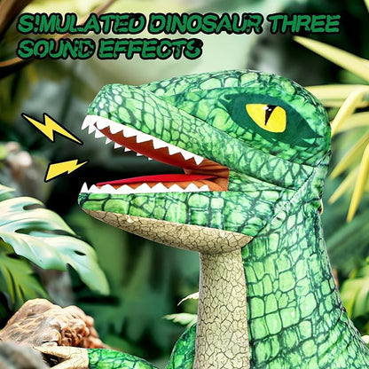 2.4GHZ Remote Control Inflatable Dinosaur Toy for KidsElectric Toy Dinosaur with 360°RotationForward &amp BackwardRechargeable Walking Dinosaur Toy for Boys Kids Age 6-8 8-12 Birthday Gifts