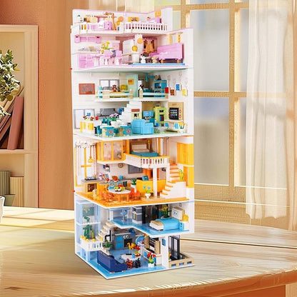Friends House Building Block Set Pets Collection Small Brick Model Set Creative Mini Toy Building Sets Children’s Day Birthday for Teens Kids Boys Girls 8+ 1096 PCS