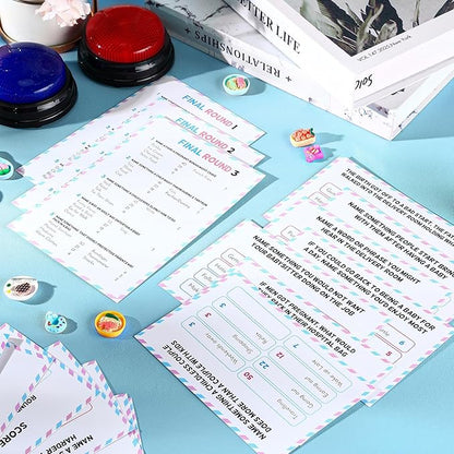 Baby Shower Friendly Feud Game with 2 Answer Buzzers Feud Card for Family Game Night Fun Trivia Quiz for Party Office Class Groups Team Building