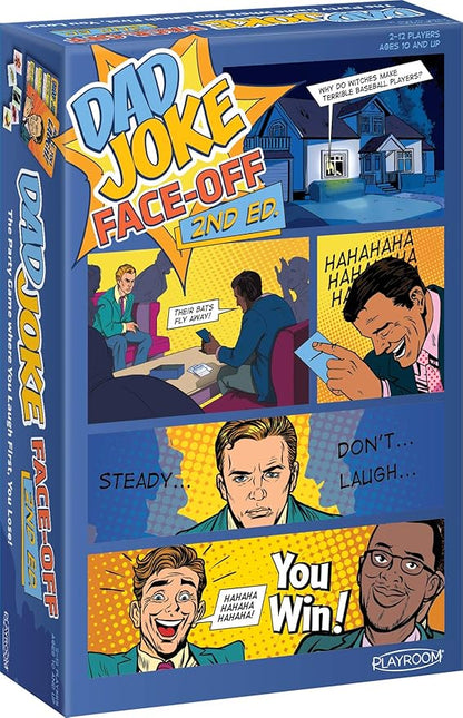 Dad Joke Face - Off 2nd Edition - Keep a Straight Face in This Hilarious Party Game Family Fun Games Party Games for Adults Laughter Therapy