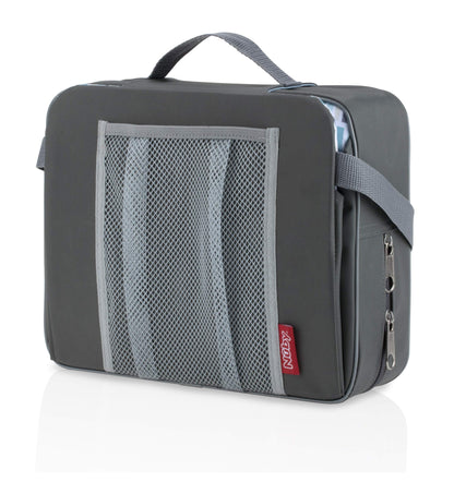 Nuby Easy Go Booster Seat - Travel Booster Seat for Babies and Toddlers - Holds Up to 35 Pounds - 9+ Months - Gray