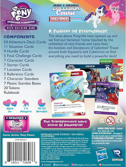 Renegade Game Studios My Little Pony Deck Building Game: Transformers Crossover Expansion with Autobots &amp Mane Six