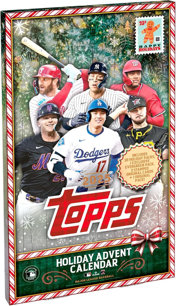 2025 Topps Holiday Baseball - Factory Sealed - Advent Calendar