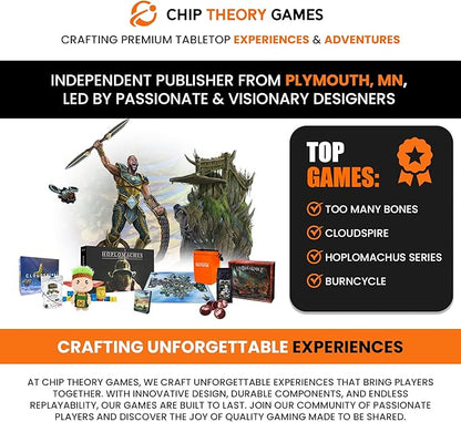 Chip Theory Games Too Many Bones: Carcass Dice-Builder Strategic Fantasy RPG Game for Ages 14 and Up 1-4 Players