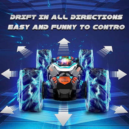 Remote Control Car Gesture Sensing RC Stunt Car 4 WD Transform Off Road for Rotating 2.4Ghz Hand Controlled Remote Control Twister Cars RC Cars for Kids Boys Girls Toy Gift Age 6 7 8 9 10 11 12 yr