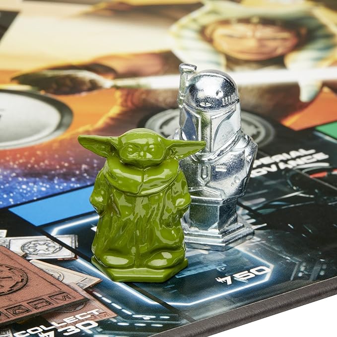 Monopoly: Star Wars The Mandalorian Edition Board Game Inspired by The Mandalorian Season 2 Protect Grogu from Imperial Enemies 2-4 players