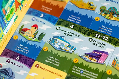 Machi Koro Board Game The Ultimate City-Building Game! Fast-Paced Dice Rolling Strategy Game for Kids and Adults Ages 8+ 2-4 Players 30 Minute Playtime Made by Pandasaurus Games
