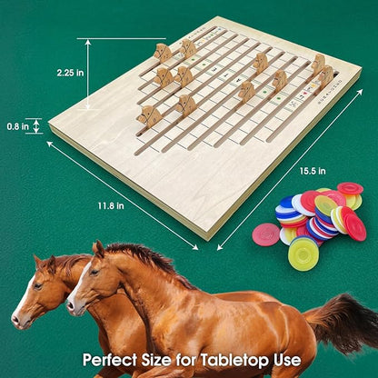 CHH The Racing Horse Game – Classic Family Board Game – Quality Construction and Fun for All Ages