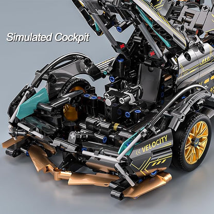 Sport Car Building Block Sets for AdultsRace Car Collectible 1:14 Model Scale Engineering Toy Birthday for Men Teens Boys Car Fans 8+ 8-12 12-16 13 14 14+