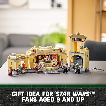 LEGO Star Wars Boba Fett’s Throne Room Building Kit 75326 with Jabba The Hutt Palace and 7 Minifigures Star Wars Building Set Great Gift for Star Wars Fans Boys Girls Kids Age 7+ Years Old