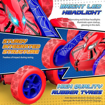 Remote Control CarRC Cars Boys Toys for 3 4 5 6 7 8 9 10 11 12 Year Old Boy Double Sided 360°Flip 4WD Rechargeable Drift RC Race Car Birthday Gifts Easter Basket Stuffers for Kids Age 3-12