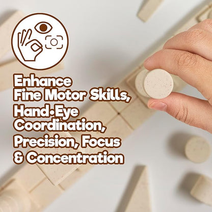 Taksa Toys Ancient Greek Facade Stem Toys Unique Educational Stackable Building Blocks for Kids Ages 7 8 9 10+ Years Old Indoor Architectural Kit Learning Games Montessori Toys for Children 55 Pcs
