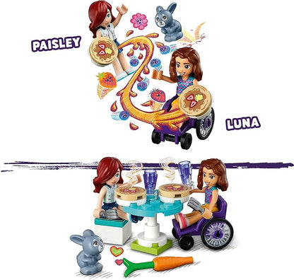 Lego Friends 41753 Pancake Shop Set Creative Toy for Boys and Girls from 6 Years with Paisley and Luna Mini Dolls and Rabbit Figure Gift for Children