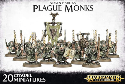 Games Workshop Warhammer 40K Age of Sigmar Skaven Pestilens Plague Monks