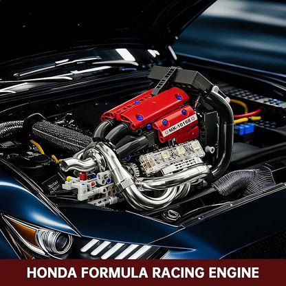 Mould King Formula One Engine Building Blocks Motor Model Building Toys Car Combustion Engine Sets 10188 Creative STEM Kit for Adults 14+ (980PCS)