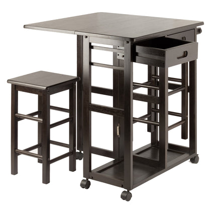 Winsome Suzanne Space Saver Set, for Kitchen, 33", Coffee