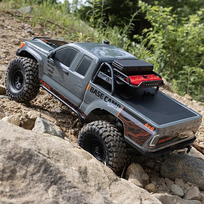 Axial RC Truck 1/10 SCX10 III Base Camp 4X4 Rock Crawler Brushed RTR (Battery and Charger Not Included) Gray AXI-1375T2
