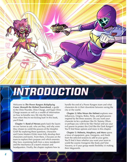 Renegade Game Studios Power Rangers Roleplaying Game Sourcebook: Beneath the Helmet New Dino Ranger Options Ages 14+
