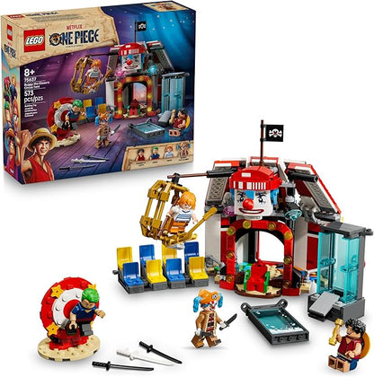 LEGO ONE Piece Buggy The Clown’s Circus Tent Building Blocks - Creative Building Toy for Boys &amp Girls 8+ - 4 Toy Figures &amp Playset for Pretend Play - Gift Idea for Birthdays &amp Anime Fans