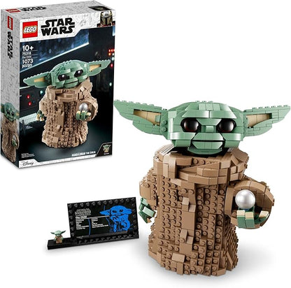 LEGO Star Wars: The Mandalorian Series The Child 75318 - Baby Yoda Grogu Figure Building Toy Collectible Room Decoration for Boys and Girls Teens with Minifigure and Nameplate Gift Idea