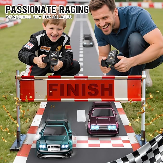 Mini RC Drift Car 1/43 with Gyroscope 4WD Full Proportional RC Car 2.4GHZ Hobby Grade Remote Control Cars RTR Model Vehicle 20+KM/H High Speed for Hobbyists Kids Adults (Lime Green)