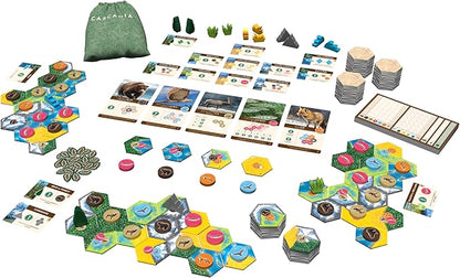 AEG &amp Flatout Games | Cascadia: Landmarks - Expansion for Award-Winning Board Game Cascadia | Easy to Learn | Quick to Play | Ages 10+ | Adds 5th &amp 6th player