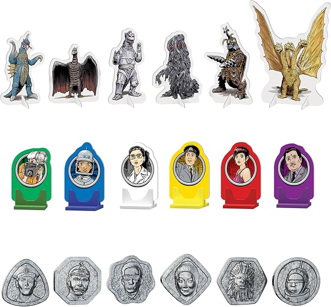 CLUE: Godzilla Board Game Solve Who Kidnapped Minilla Identify Which Kaiju &amp Villain Group are Behind It Explore Iconic Like Monster Island &amp Tokyo Official TOHO Co. Merchandise &amp Coll