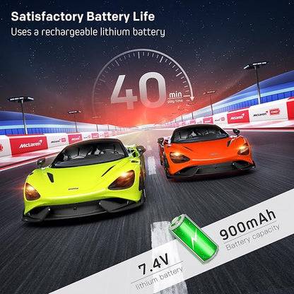 MIEBELY Remote Control Car McLaren Rc Cars Officially Licensed 1/12 Scale 7.4V 900mAh Toy Car with 12km/h Fast Model Car Headlight for Adults Kids Boys Age 6-12 Year Birthday Ideas Gift Green