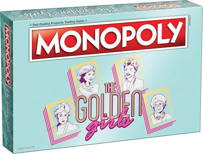 Monopoly: The Golden Girls Board Game | Buy Sell Trade Fan-Favorite Locations | Classic Monopoly Game Featuring Golden Girls TV Show Theme | Officially-Licensed Golden Girls Merchandise