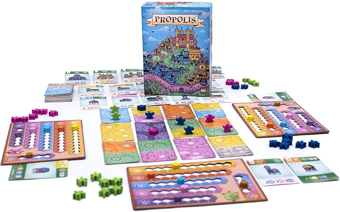 AEG &amp Flatout Games | Propolis - Big Engine Building Worker Placement Strategy Game in a Small Box | Deploy Bees Build Hives | Ages 10+ | 1-4 Players