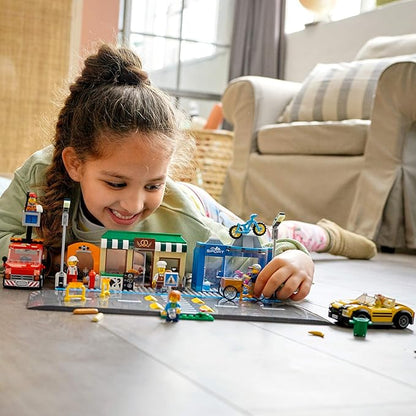 LEGO City Shopping Street 60306 Building Kit Cool Building Toy for Kids New 2021 (533 Pieces)