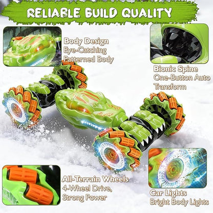 Gesture Sensing RC Stunt Car - Birthday for Boys 6 7 8-12 13 14+ Year Old 360 Rotating 4WD Twist Toys Hand Controlled &amp Remote Control with Light &amp Music