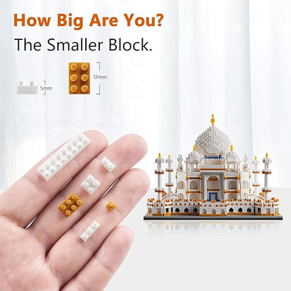 YaJie Taj Mahal Micro Building Blocks Set for Adults Mini Architecture Bricks Building Sets Collection Creative Model Kit Gifts for Age 14+（3950PCS）