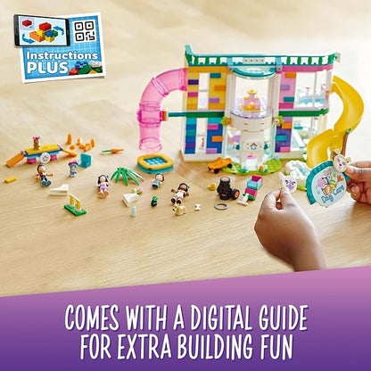 LEGO Friends Pet Day-Care Center 41718 Animal Set Heartlake City Toy Birthday Gifts for Kids Girls and Boys 7 Plus Years Old with Doggy Figure &amp 3 Mini Dolls