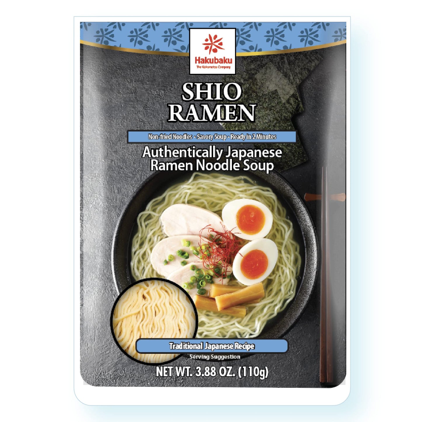Hakubaku Authentic Japanese Ramen Noodles (Variety, 8 PACK)