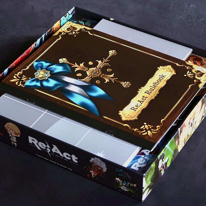 ReACT - The Arts of War - Board Game for 2 Players | 15-30 Mins Playtime | Original Anime Manga Artstyle | 1 vs 1 Fighting Dueling Card Game (Standard Edition)
