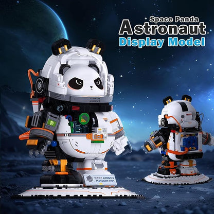 NUTCRACKER Space Panda Astronaut Building Blocks Kits - Animals Panda Toy Building Set for Adult Cool Space Panda Collection Display Model Birthday for Teens Boys Girls 14+ Age (829 Pieces)