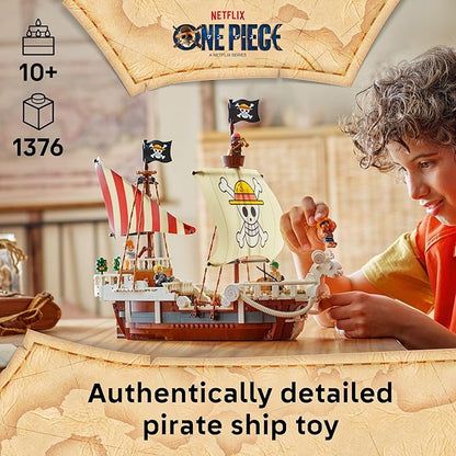 Lego ONE Piece The Going Merry Pirate Ship Building Blocks - Pretend Play Adventure Toy for Boys &amp Girls 10+ - Straw Hat Crew Toy Figures &amp Playset for Anime Fans - Gift Idea for Birthdays -