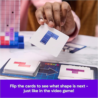Spin Master Games Tetris: The Board Game Play the Classic Puzzle Game Tetris in Real Life Multiplayer Head-to-Head Puzzle Challenge 2-4 Players Easter Gift Ages 8 &amp Up