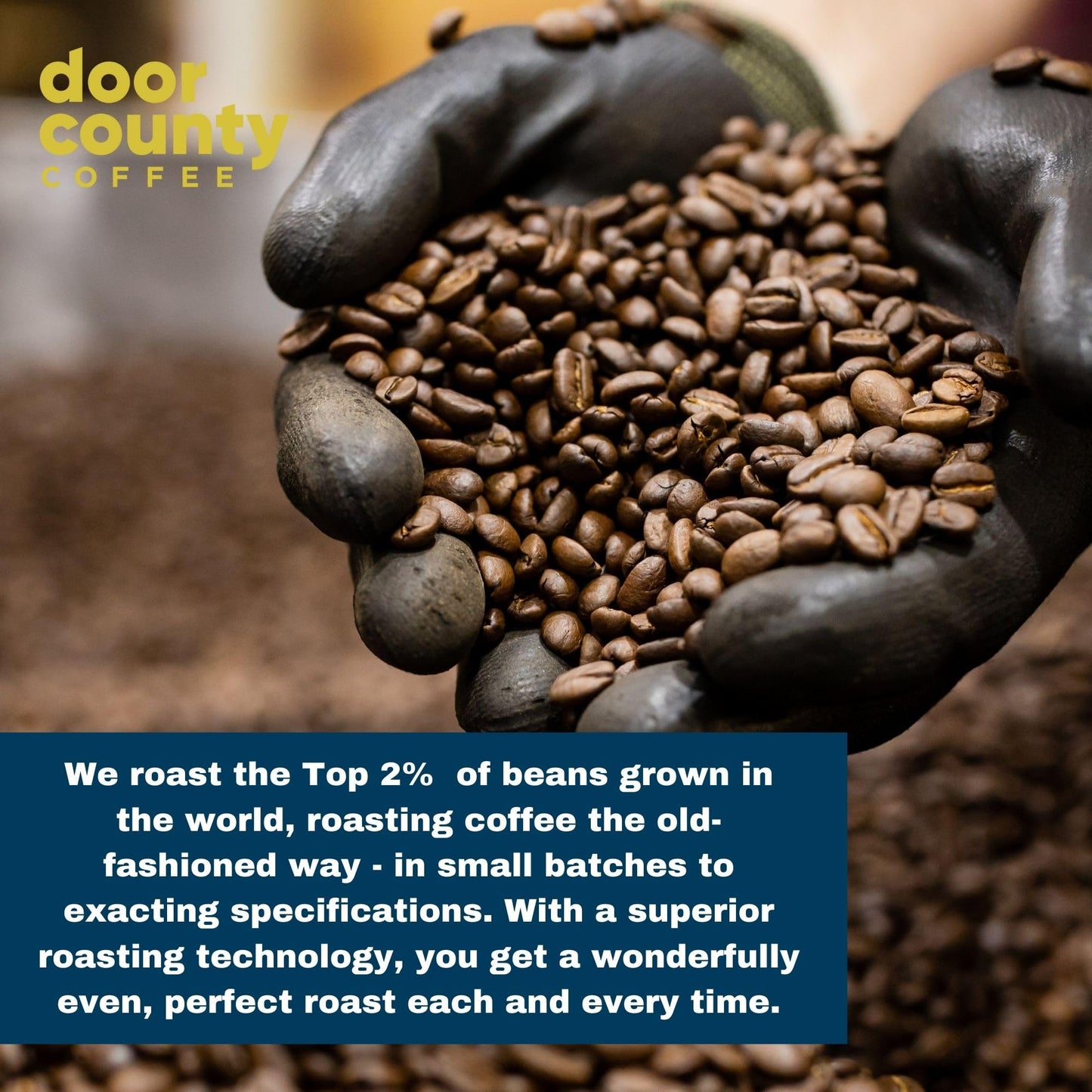 Door County Coffee Chocolate Raspberry Truffle Medium Roast Ground Coffee - 10oz Bag - 100% Specialty Arabica