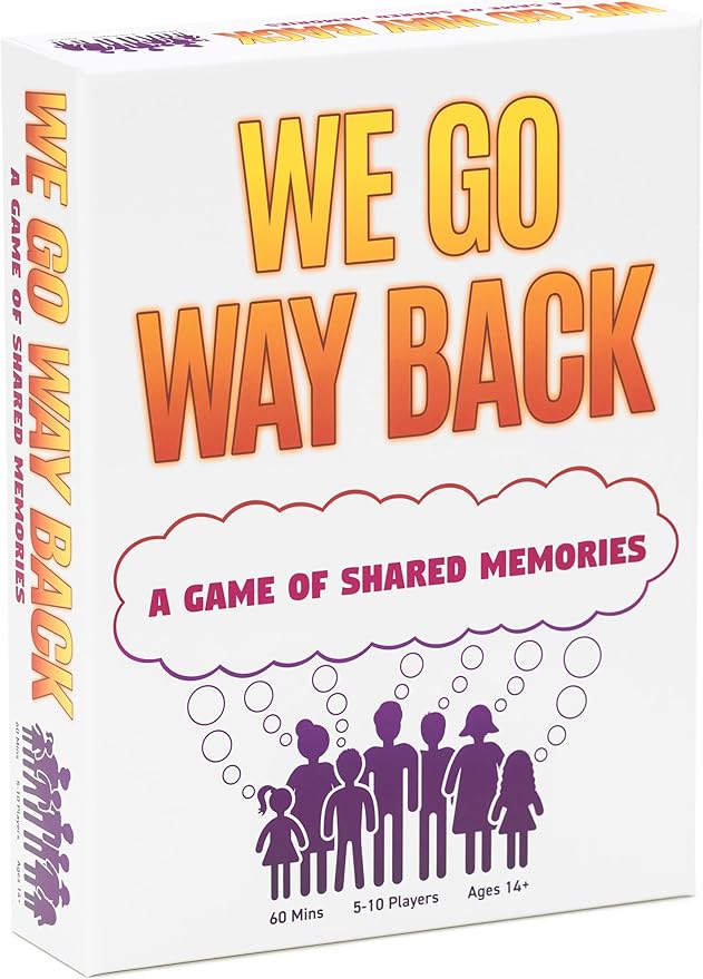 We Go Way Back – Board Games for Adults – Family Games – Party Games - Game Night – Give Clues Cues and Codes - Best Friend Game – Do You Know Your Family and Friends