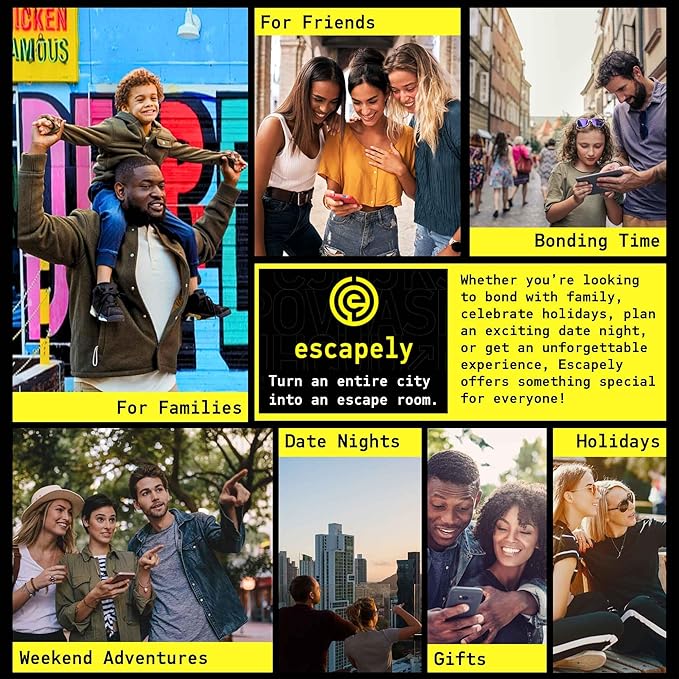Nashville Outdoor Escape Room | Real City Scavenger Hunt | Gifts for Adults &amp Families | 1-6 Players 2-3 Hours 1.5 Miles Walking Distance