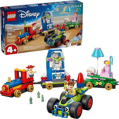LEGO Disney and Pixar’s Toy Story Celebration Train &amp RC Car Toddler Toy - Sensory and Pretend Play Building Set for Preschool Boys and Girls Ages 4+ - Disney Gift Idea for Birthdays - 43264