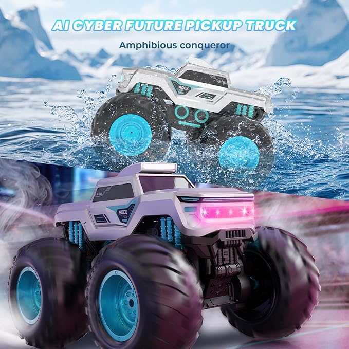 Children's Remote Control Car: Cyberpunk 4WD Off-Road Amphibious Standard Version