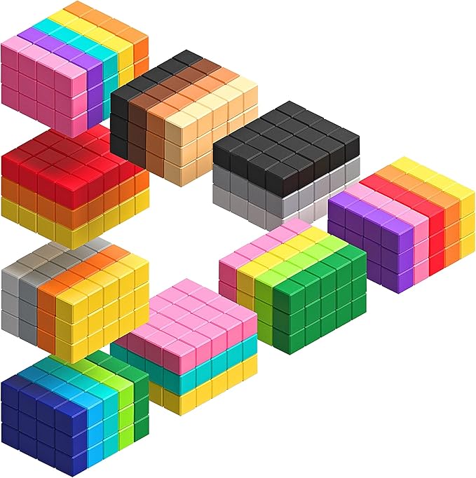 PIXIO Noir - Tiny Magnetic Blocks Building Toy in The Pixel Art Style with Free App - 5/16 Plastic Cubes with 6 Magnets Inside - Open Ended Toy - Creativity Toy for Ages 6+ - 60pcs