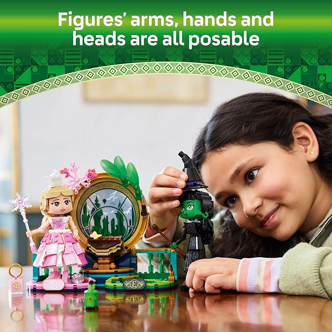 LEGO Wicked Elphaba &amp Glinda Figures Building Toys - Wicked Toys for Kids Girls &amp Boys Age 10+ - Buildable Wicked Dolls - Birthday Gift Idea - 75682