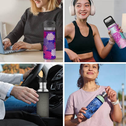 Koverz 24-30oz 750ml Water Bottle Carrier with Shoulder Strap, Water Bottle Insulator - Midnight Mums