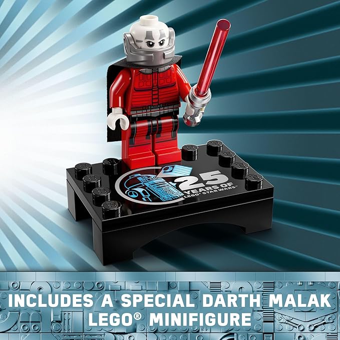 LEGO Star Wars R2-D2 Building Toy Set - Play or Display Star Wars Toy for Boys &amp Girls Ages 10+ - Gift Ideas for Kids &amp Fans - Includes 25th Anniversary Darth Malak Minifigure - 75379